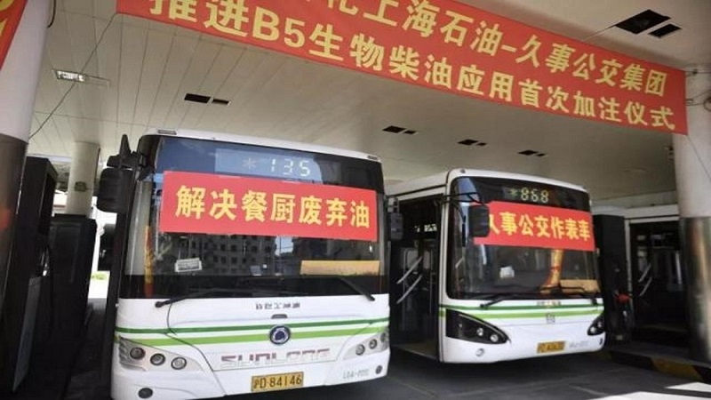 上海2000餘輛公車將採用“地溝油”當燃料