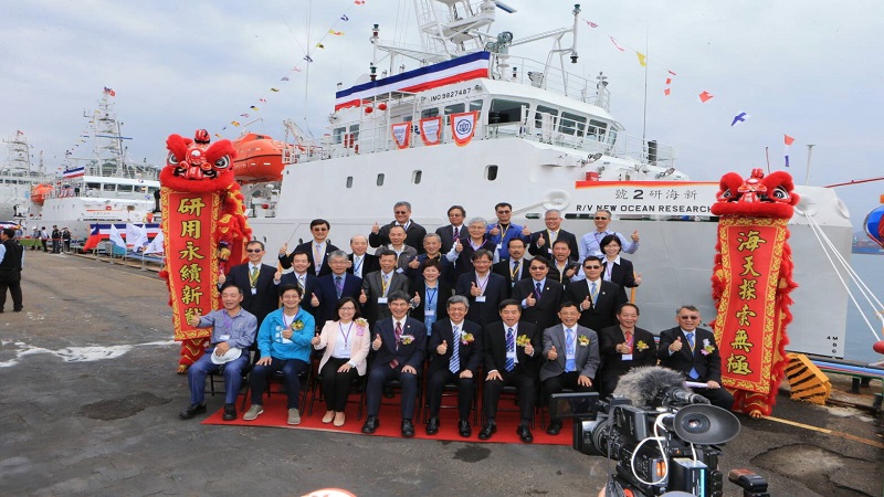 台船公司為科技部建造兩艘500噸級海研船　今日完工命名
