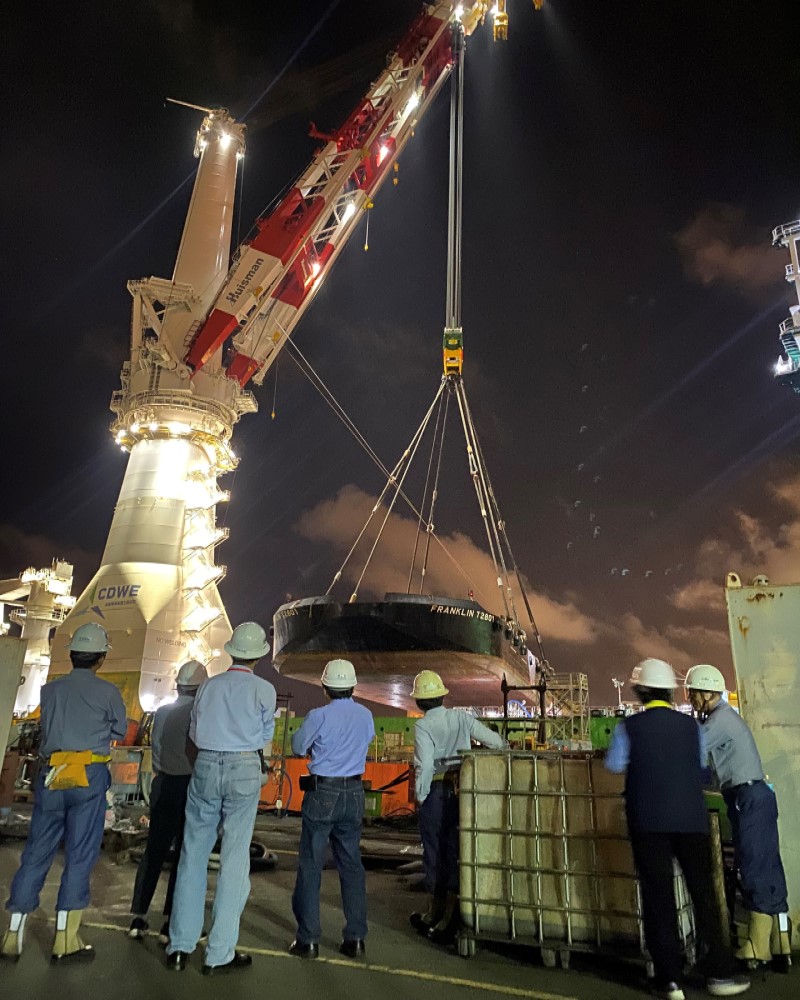 台船「榮耀船說」：環海翡翠輪4,400噸吊掛測試成功　台灣離岸風電海事工程能量邁大步