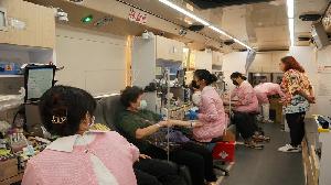 中油煉製事業部舉行「挺過疫情 撐住醫療 台灣加油」捐血活動　共捐得4萬5000cc血液