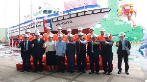 台船承造海洋委員會海巡署　100噸級巡防救難艇HNO.1143下水典禮
